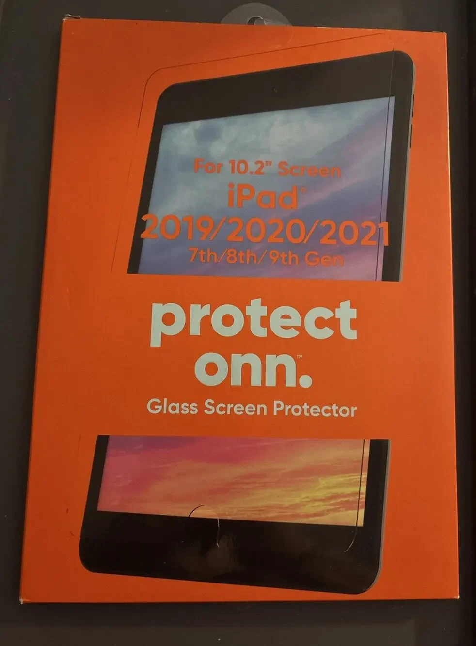 Protect Onn. iPad Glass Screen Protector For 10.2” Screen 2019-21, 7th-9th Gen